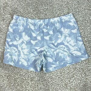 Columbia Shorts Womens XL Blue Floral Lined Quick Dry Swim Beach Water Sport